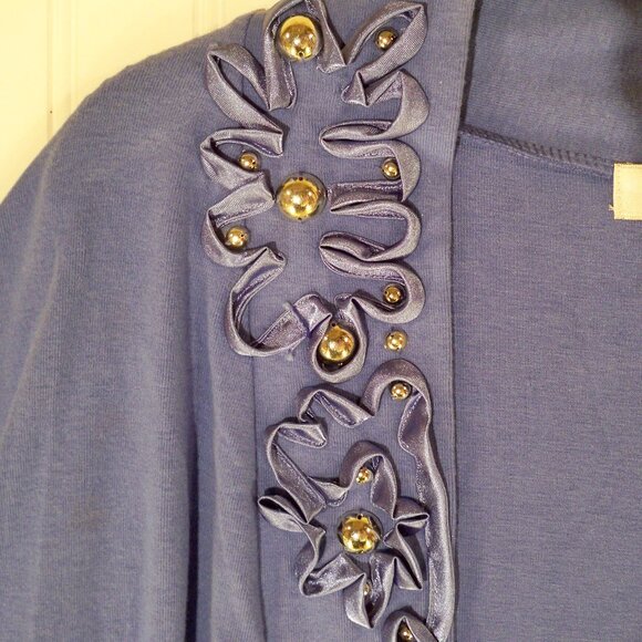 CJ Banks, *Blue Sweater, 2X - Picture 3 of 5